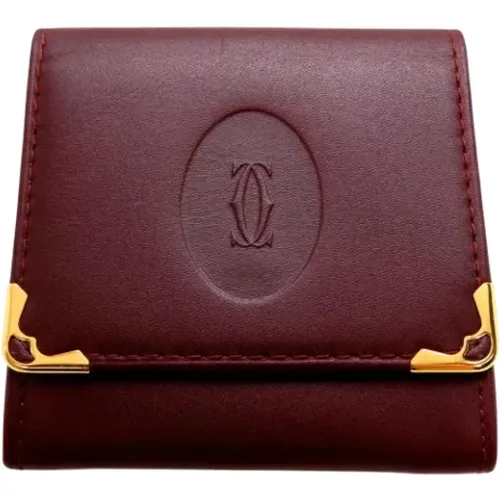 Pre-owned Leather wallets , female, Sizes: ONE SIZE - Cartier Vintage - Modalova