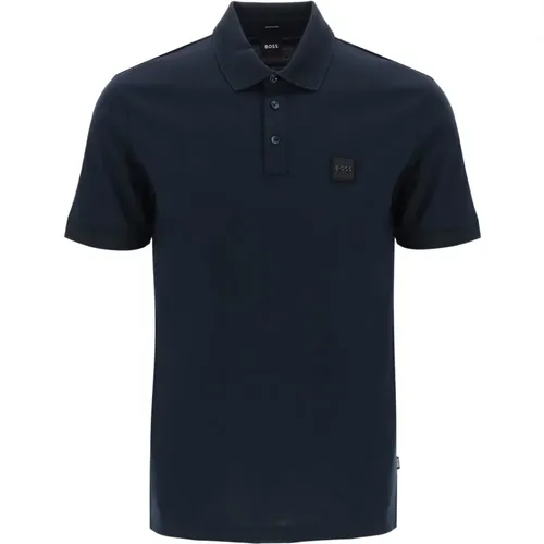 Baumwoll-Jersey-Poloshirt , Herren, Größe: 2XL - Boss - Modalova