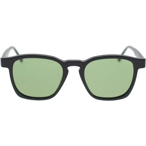 Einzigartige Schwarze Matte Sonnenbrille , unisex, Größe: 50 MM - Retrosuperfuture - Modalova