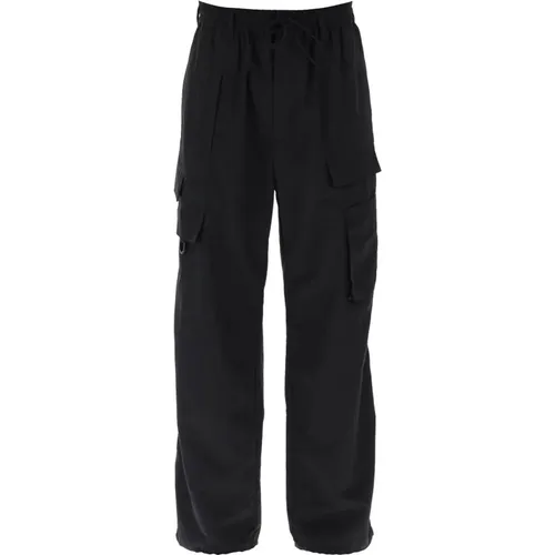 Crinkle Nylon Multi-Pocket Pants , male, Sizes: L - Y-3 - Modalova