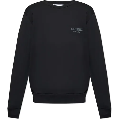 Sweatshirt mit Logo , Herren, Größe: XL - Iceberg - Modalova