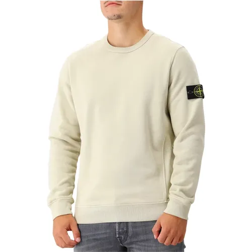 Weicher Baumwoll Fleece Pullover , Herren, Größe: 2XL - Stone Island - Modalova