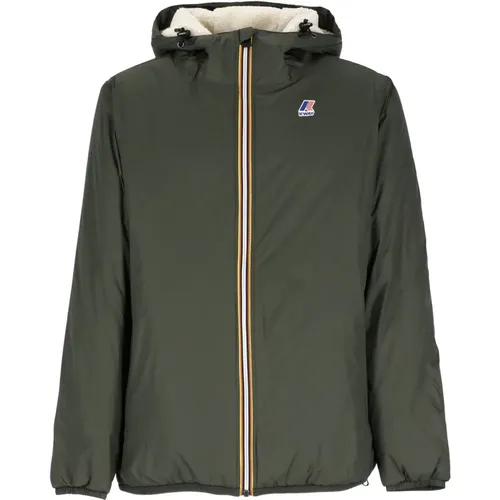 Waterproof Padded Jacket with Hood , male, Sizes: XL, L - K-way - Modalova