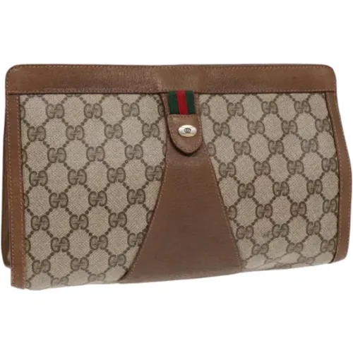 Pre-owned Leather clutches , female, Sizes: ONE SIZE - Gucci Vintage - Modalova