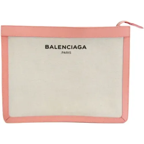 Pre-owned Canvas Balenciaga Clutch , female, Sizes: ONE SIZE - Balenciaga Vintage - Modalova