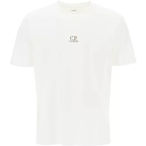 Cp company british sailor printed t-shirt with , male, Sizes: L, M, XL - C.P. Company - Modalova