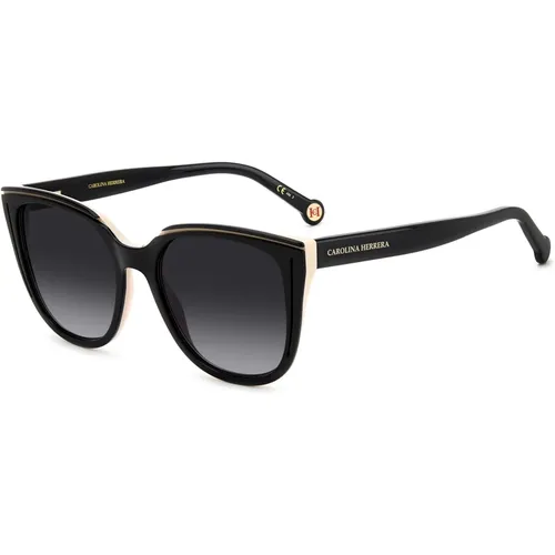 Black Nude Sunglasses with Dark Grey Shaded Lenses,Sunglasses HER 0144/S - Carolina Herrera - Modalova