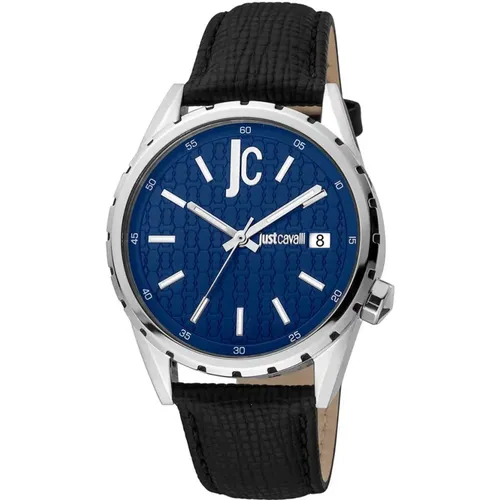 Herren Analog Lederuhr Multicolor - Just Cavalli - Modalova