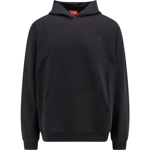 Hooded Sweatshirt Bleached Effect , male, Sizes: XL, L, M - Diesel - Modalova