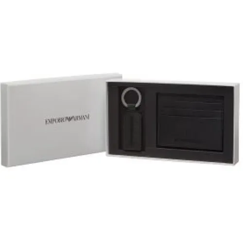 Leather Wallet Card Holders , unisex, Sizes: ONE SIZE - Emporio Armani - Modalova