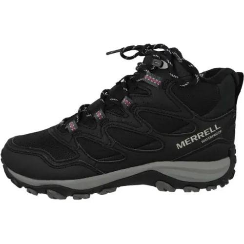 Schwarze Damenstiefel , Damen, Größe: 36 EU - Merrell - Modalova