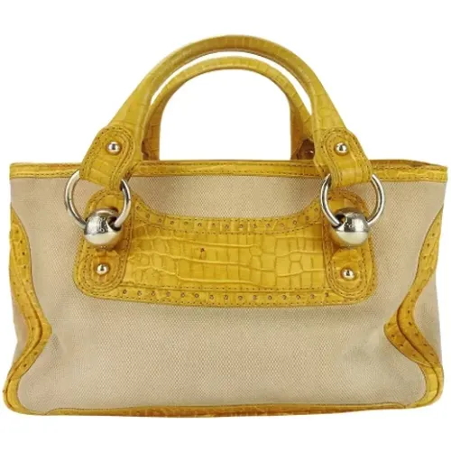 Pre-owned Canvas celine-bags , female, Sizes: ONE SIZE - Celine Vintage - Modalova