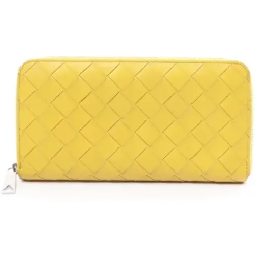 Pre-owned Leather wallets , female, Sizes: ONE SIZE - Bottega Veneta Vintage - Modalova