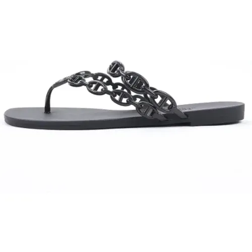 Pre-owned Rubber sandals , female, Sizes: 5 UK - Hermès Vintage - Modalova