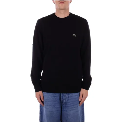 Schwarzer Logo Front Sweater , Herren, Größe: S - Lacoste - Modalova