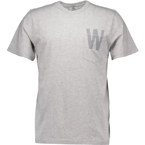 T-Shirts , male, Sizes: L, XL, 2XL - Woolrich - Modalova