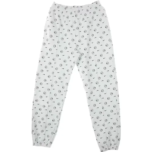 Sporty Fleece Tracksuit Pants All Over Print , male, Sizes: L - Nike - Modalova