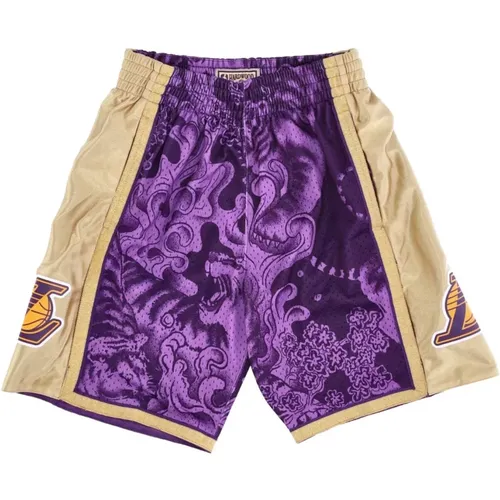 NBA Chinese New Year Basketball Shorts , male, Sizes: XL - Mitchell & Ness - Modalova