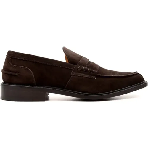 James Suede Flat Shoes , male, Sizes: 6 1/2 UK - Tricker's - Modalova