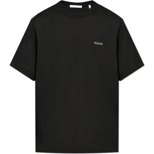 T-Shirt mit Logo-Applikation , Herren, Größe: 2XL - Helmut Lang - Modalova