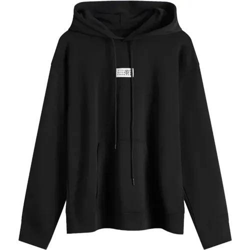 Hoodie with Drawstring Hood , female, Sizes: M, S - MM6 Maison Margiela - Modalova