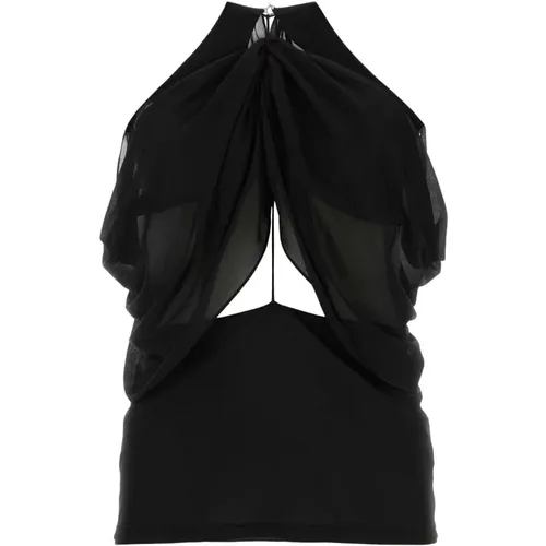 Schickes schwarzes ärmelloses Top , Damen, Größe: 2XS - JW Anderson - Modalova