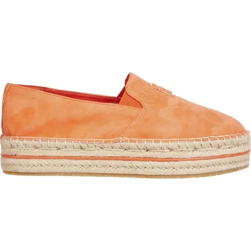 Flatform espadrille , female, Sizes: 4 UK - Tommy Hilfiger - Modalova