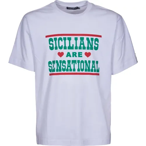 Elegantes Pinaforemetal T-Shirt für Männer , Herren, Größe: S - Dolce & Gabbana - Modalova