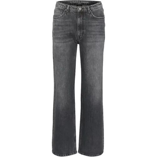 Gerade geschnittene Jeans in Grau , Damen, Größe: W24 L30 - My Essential Wardrobe - Modalova