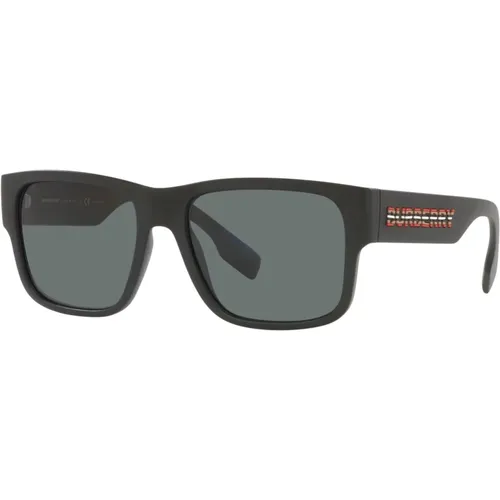 Matte /Grey Sunglasses , male, Sizes: 57 MM - Burberry - Modalova