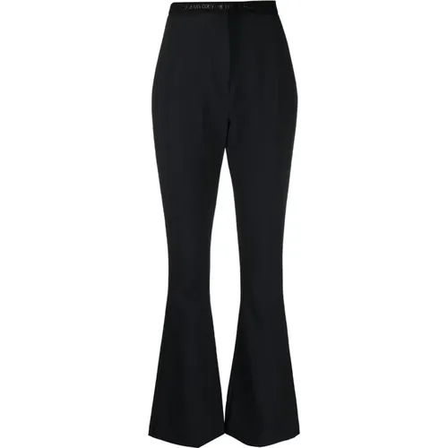 Trousers with Flared Leg , female, Sizes: S, 2XS, M, XS - Versace Jeans Couture - Modalova