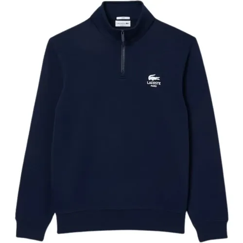 Blaues Sweatshirt , Herren, Größe: L - Lacoste - Modalova