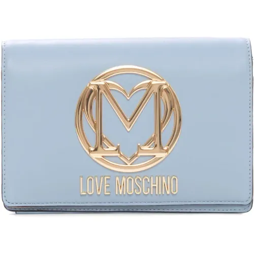 Metall Logo Schulterriemen Pochette - Love Moschino - Modalova
