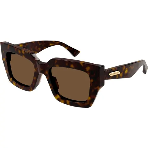 Havana/ Sunglasses Bv1212S , female, Sizes: 52 MM - Bottega Veneta - Modalova