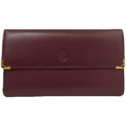 Pre-owned Leather wallets , female, Sizes: ONE SIZE - Cartier Vintage - Modalova