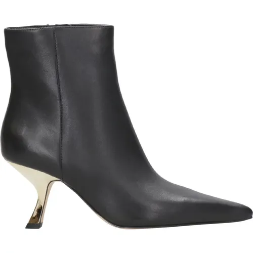 Schwarze Leder Spitze Knöchelstiefel , Damen, Größe: 38 1/2 EU - Michael Kors - Modalova