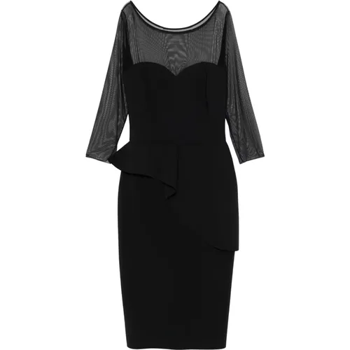 Illusion Bis Stretch Jersey Kleid , Damen, Größe: L - Chiara Boni - Modalova