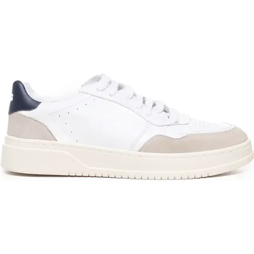 White Leather Sneakers with Rubber Sole , male, Sizes: 7 UK, 8 UK, 9 UK, 6 UK, 11 UK - Paciotti - Modalova