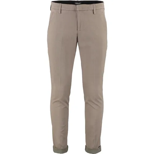 Baumwoll Chino Hose mit Gesäßtaschen , Herren, Größe: W35 - Dondup - Modalova