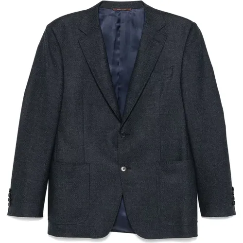 Wool Jacket with Two Buttons , male, Sizes: M, 2XL, XL, L, 4XL - Canali - Modalova