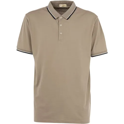 Herren Polo Shirt Klassisch Grau , Herren, Größe: 2XL - CASHMERE COMPANY - Modalova