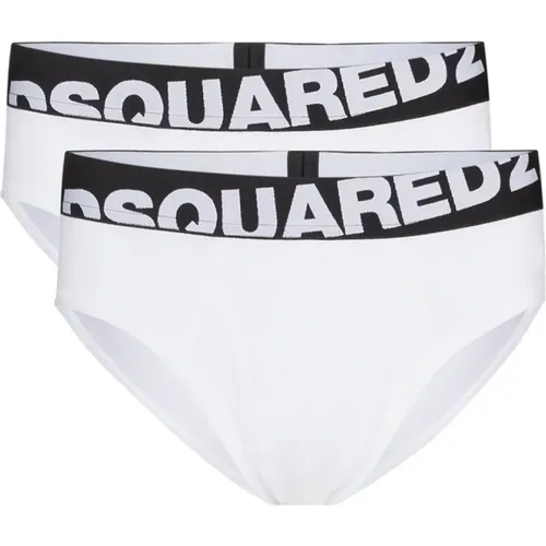 Logo-Waistband Briefs Pack , male, Sizes: L, 2XL, M - Dsquared2 - Modalova