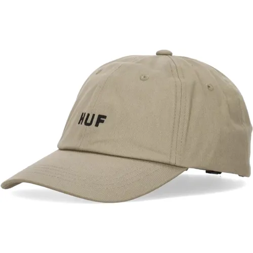 Curved Visor Cap 6 Panel Hat , male, Sizes: ONE SIZE - HUF - Modalova