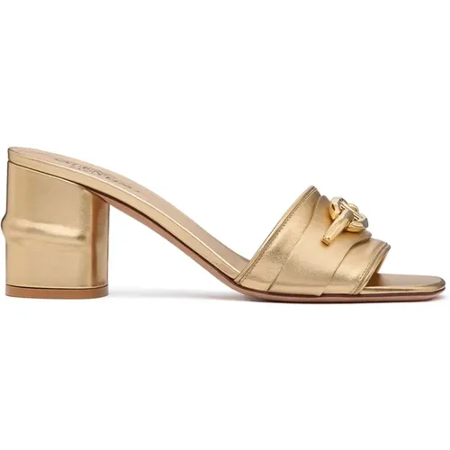 Stylish Mules with Unique Design , female, Sizes: 4 1/2 UK - Valentino Garavani - Modalova