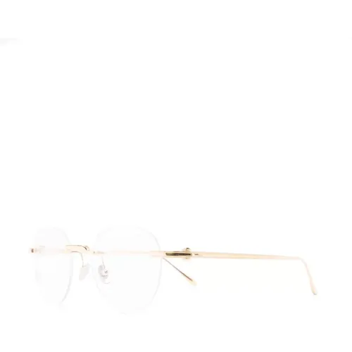 Gold Optical Frame for Everyday Use , male, Sizes: 52 MM - Cartier - Modalova