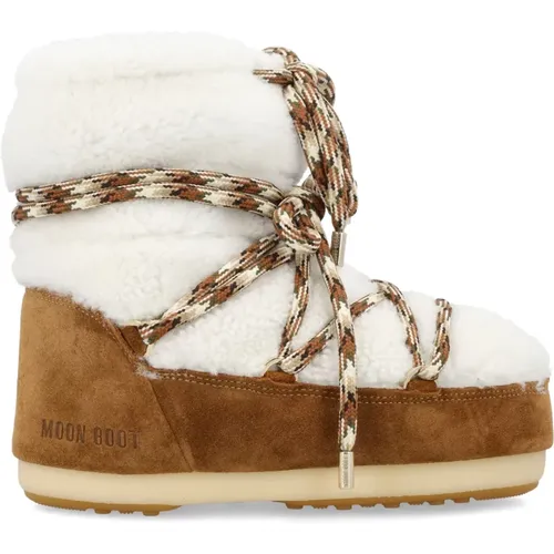 Shearling Boots Closed Natural , female, Sizes: 6 UK - moon boot - Modalova