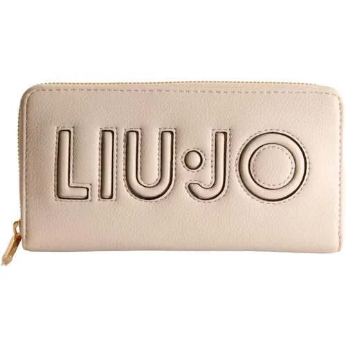 Stylish Wallet with Raffia Details , female, Sizes: ONE SIZE - Liu Jo - Modalova