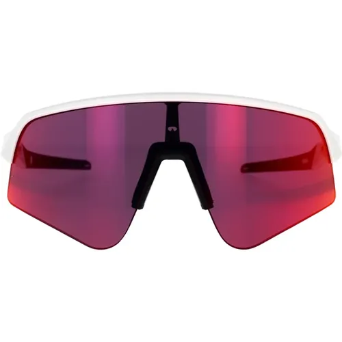 Sportliche Sonnenbrille mit Optimierter Abdeckung und Verbesserter Sicht , unisex, Größe: 39 MM - Oakley - Modalova