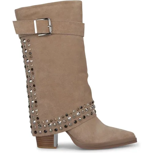 Studded gaiter boot , Damen, Größe: 38 EU - Alma en Pena - Modalova