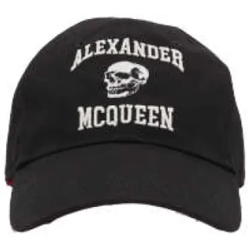 Skull Varsity Baseball Cap - alexander mcqueen - Modalova